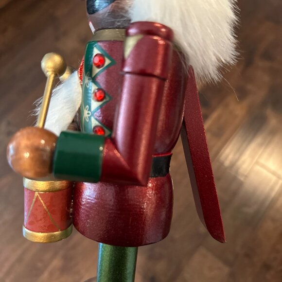 Metallic Nutcracker Drummer Figurine-Brown - Picture 4 of 8